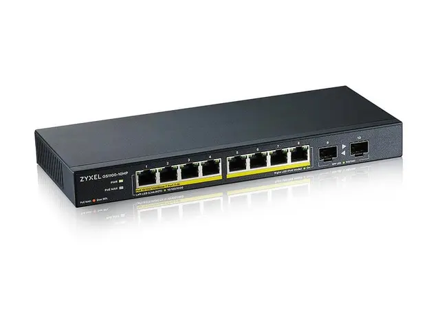 Zyxel GS1100-10HP - Switch ikke-styrt 8 x 10/100/1000 (PoE+) + 2 G...