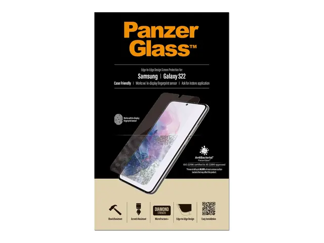 PanzerGlass - Skjermbeskyttelse for mobiltelefon - glass - krystal...