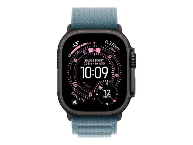 Apple - Sløyfe for smart armbåndsur 49 mm, svart titanfinish Mediu...