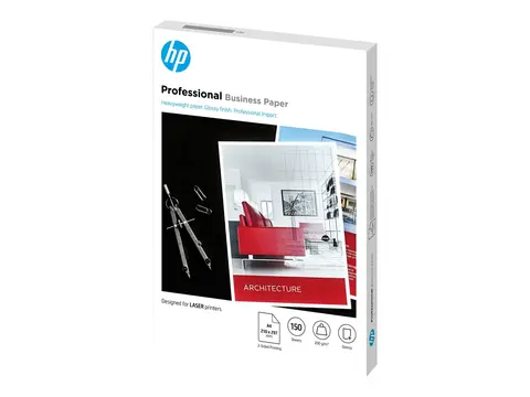 HP Professional Glossy Paper - Blank - A4 (210 x 297 mm) 200 g/m&#178; - 150 ark fotopapir - for Color LaserJet Enterprise MFP M480; LaserJet Managed Flow MFP E87660; Neverstop 1001