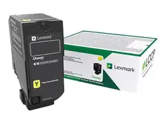 Lexmark - Gul - original - tonerpatron for Lexmark CS827de, CX827de