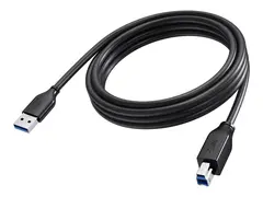 Vision - USB-kabel - USB-type A (hann) til USB Type B (hann) USB 3.0 - 3 m - svart