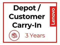 Lenovo Depot/Customer Carry-In Upgrade - Utvidet serviceavtale deler og arbeid (for stasjonære) - 3 år - for ThinkCentre M625; M630; M715q (2nd Gen); M71X; M72X; V530; V530-15; V530S-07; V55t-15