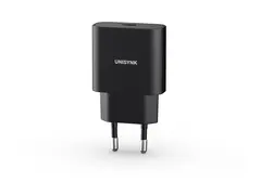 Unisynk Slim Wall Charger - Str&#248;madapter 20 watt - 3 A - PD 3.0 (24 pin USB-C) - svart