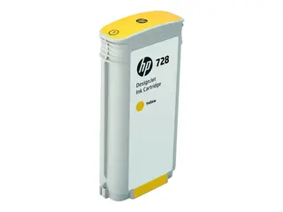 HP 728 - 130 ml - gul - original - DesignJet blekkpatron - for DesignJet T730, T830