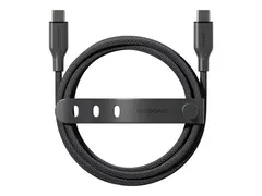 empower by PanzerGlass - USB-kabel - USB-C (hann) til USB-C (hann) USB 2.0 - 48 V - 5 A - 2 m - Hurtiglading opptil 240W - romsvart