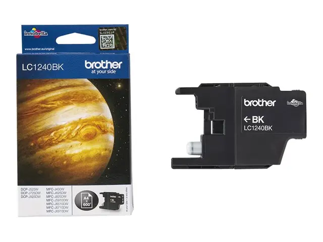 Brother LC1240BK - Svart - original - blekkpatron - for Brother DC...