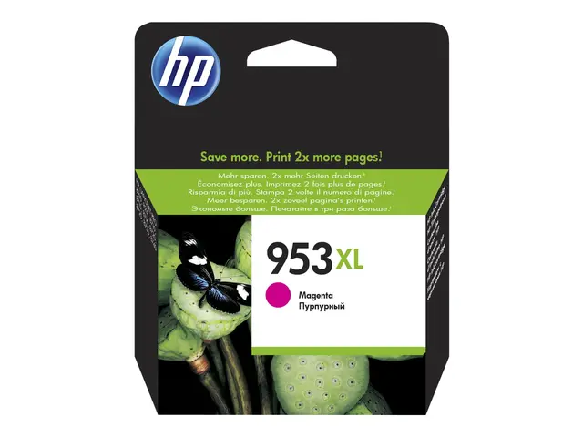 HP 953XL - 18.5 ml Høy ytelse magenta original hengeboks blekkpatr...