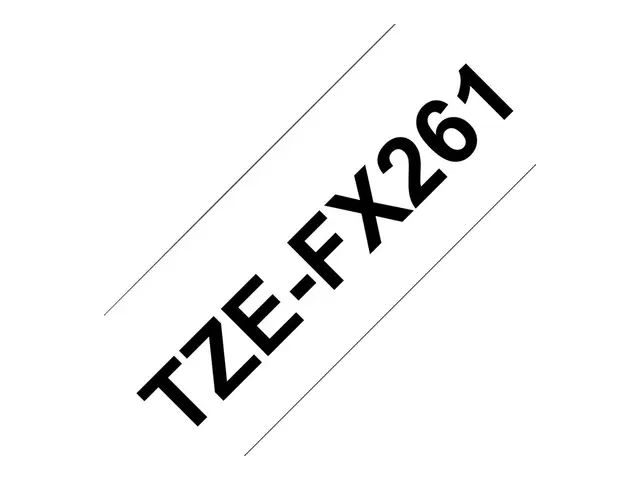 Brother TZe-FX261 - Svart på hvitt Rull (3,56 cm x 8 m) 1 kassett(...