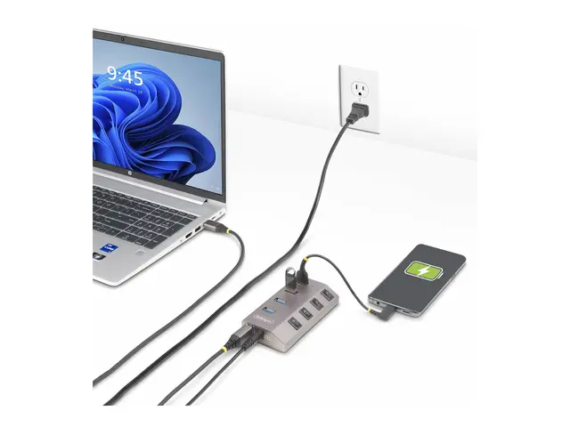 StarTech.com 4-Port Self-Powered USB-C Hub with Individual On/Off ...