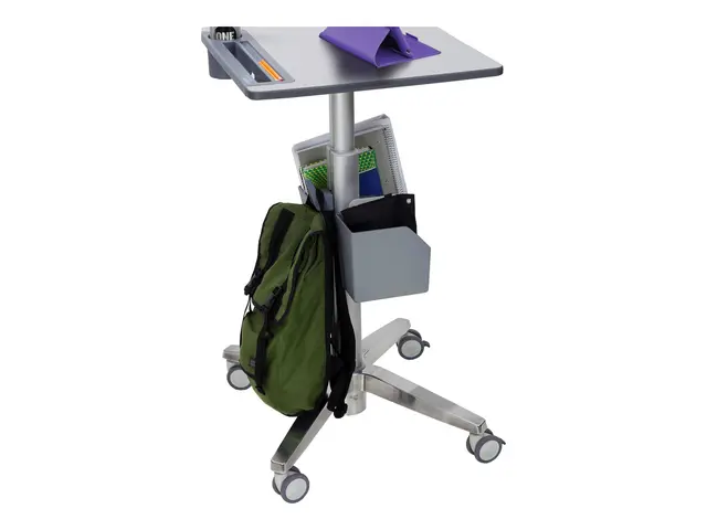 Ergotron LearnFit Tall - Stående skrivebord mobil rektangulær hvit...