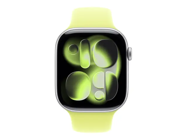 Apple - Bånd for smart armbåndsur 46mm S/M-størrelse neongul Watch...