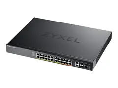 Zyxel XGS2220 Series XGS2220-30HP - switch 24-porters GbE L3-tilgang, NebulaFLEX Cloud, med 6 10G opplink - 30 porter - Styrt - rackmonterbar