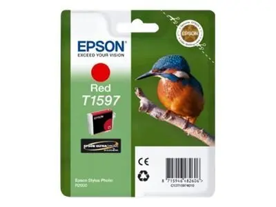Epson T1597 - 17 ml - rød - original - blister - blekkpatron - for...