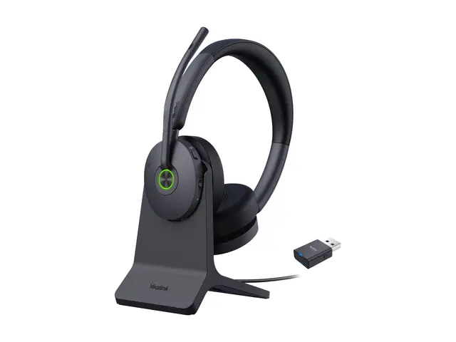 Yealink WH68 Hybrid - Hodesett - on-ear - DECT / Bluetooth trådløs - aktiv støydemping 