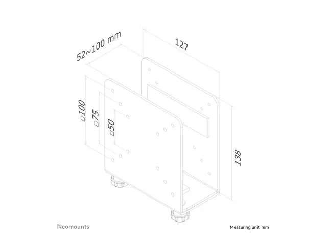 Neomounts THINCLIENT-20 - Monteringskomponent (holder) for tynnkli...