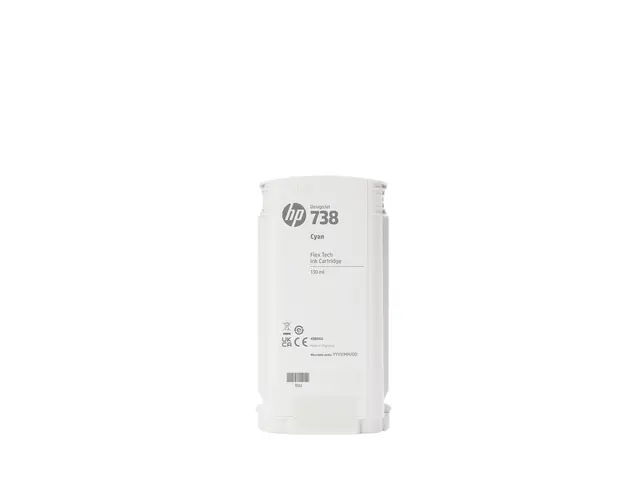 HP 738 - 130 ml gul original DesignJet blekkpatron for T950