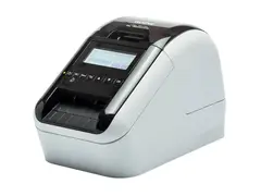 Brother QL-820NWBc - Etikettskriver - tofarget (monokrom) direktetermisk - Rull (6,2 cm) - 300 x 600 dpi - inntil 110 etiketter/min - USB 2.0, Bluetooth 5.2, Wi-Fi(n), LAN - kutter - skinnende svart, hvit