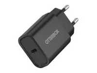 OtterBox - Str&#248;madapter - 20 watt - 3 A - PD 3.0, USB BC 1.2 (24 pin USB-C) svart