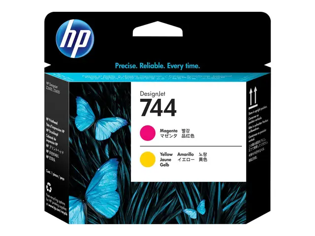 HP 744 - Gul, magenta skriverhode for DesignJet Z2600 PostScript, ...