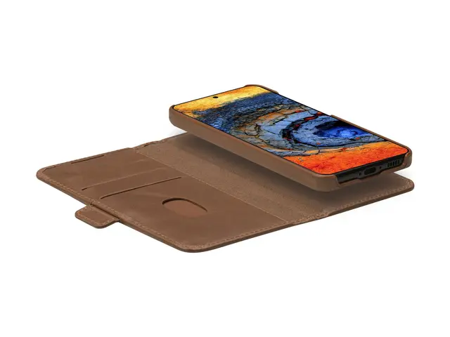 dbramante1928 Lynge - Lommebok for mobiltelefon helnarvet lær gyll...