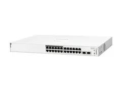 HPE Networking Instant On 1830 24G 12p Class4 PoE 2SFP 195W Switch Switch - smart - 12 x 10/100/1000 + 12 x 10/100/1000 (PoE+) + 2 x Gigabit SFP - stasjonær, rackmonterbar - PoE+ (195 W)