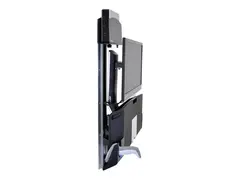 Ergotron StyleView Sit-Stand Combo Extender Monteringskomponent (forlengerarm, veggskinnemontering, armdeksel, tilbehørsfastvare) - for LCD-skjerm / PC-utstyr - aluminium, kvalitetsplast - polert aluminium