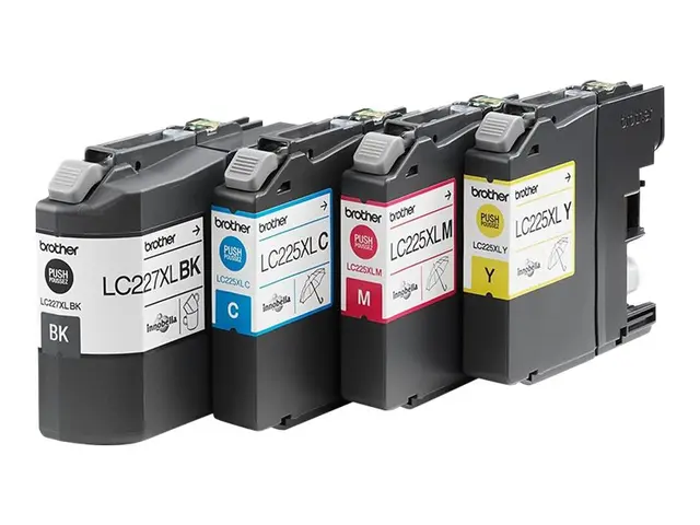 Brother LC227XLVALBP - 4-pack Høy ytelse svart, gul, cyan, magenta...