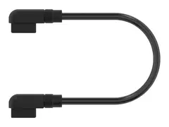 Corsair iCUE LINK - Strøm/data-kabel - CORSAIR iCUE link vinklet til CORSAIR iCUE link vinklet 13.5 cm - svart (en pakke 2)