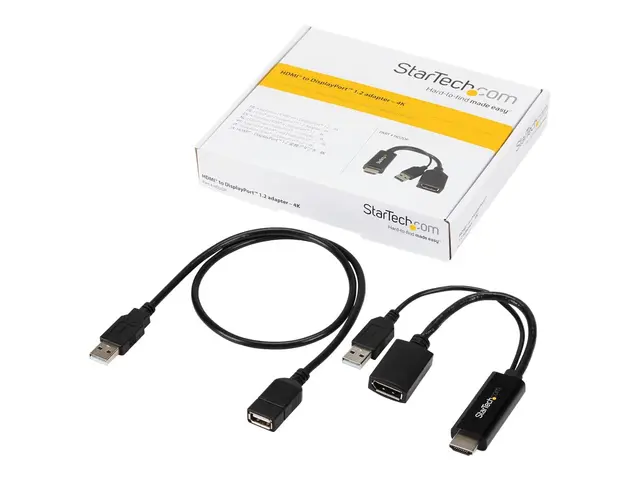 StarTech.com 4K 30Hz HDMI to DisplayPort Video Adapter w/ USB Powe...
