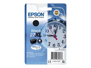 Epson 27XL - 17.7 ml - XL - svart - original blekkpatron - for WorkForce WF-3620, WF-3640, WF-7110, WF-7210, WF-7610, WF-7620, WF-7710, WF-7715, WF-7720