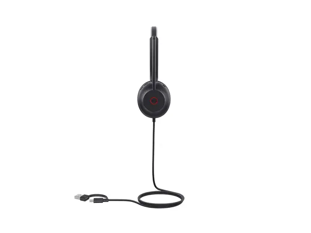 Yealink UH35 Mono - Hodesett on-ear kablet USB-C svart Certified f...