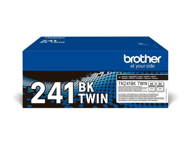 Brother TN241BK - 2-pack - svart - original - tonerpatron - for Br...
