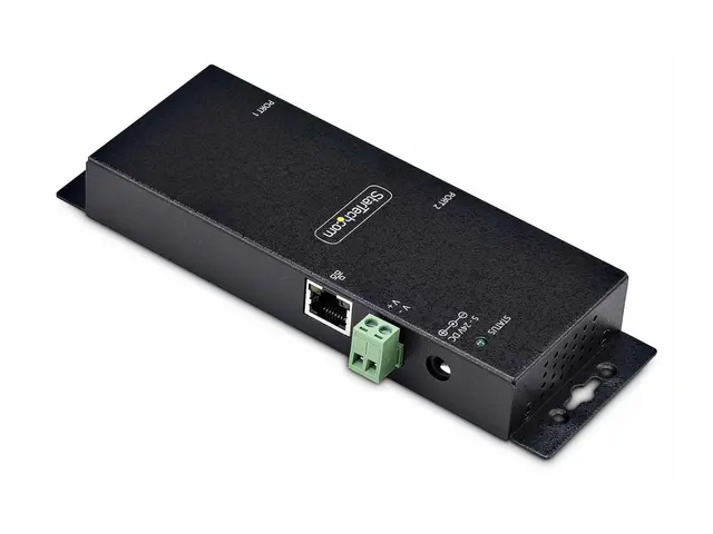 StarTech.com 2P Serial to Ethernet Adapter, IP LAN RS232 DB9 Conve...
