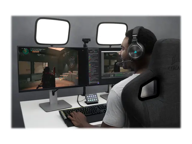 CORSAIR Gaming VIRTUOSO RGB XT - Hodesett full størrelse Bluetooth...