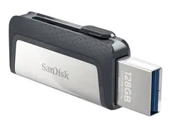 SanDisk Ultra Dual - USB-flashstasjon - 128 GB USB 3.1 / USB-C