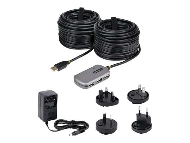 StarTech.com USB Extender Hub, 24m 2.0 Extension Cable with 4-Port...