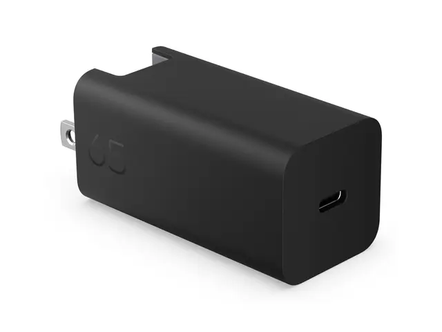 HP GaN Wall Charger - USB-C-strømadapter AC 115/230 V 65 watt svart