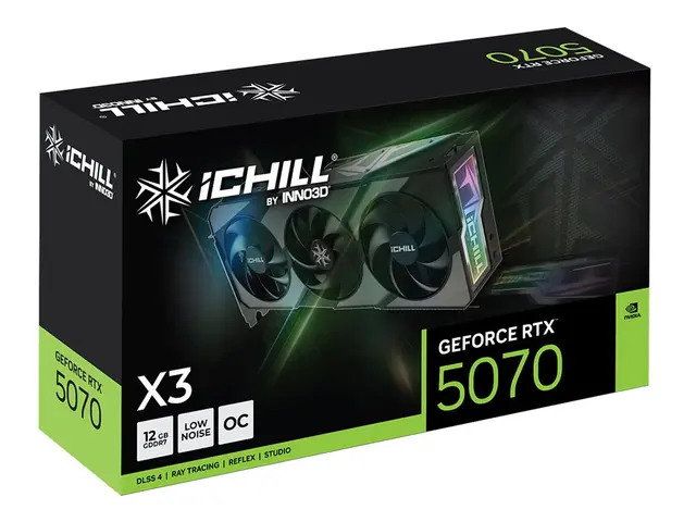 Inno3D iCHILL X3 - Grafikkort GeForce RTX 5070 12 GB GDDR7 PCI Exp...