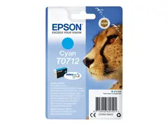 Epson T0712 - 5.5 ml - cyan - original blekkpatron - for Stylus DX9400, SX115, SX210, SX215, SX218, SX415, SX515, SX610; Stylus Office BX310, BX610