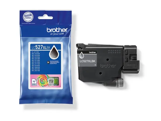 Brother LC527XLBK - Høy ytelse svart original pute pakke blekkpatr...