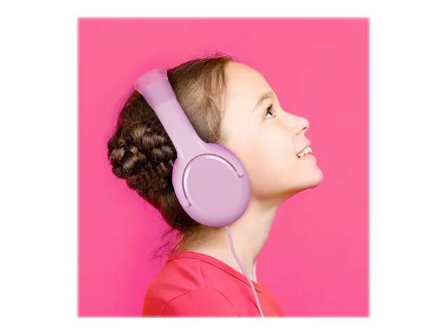 Celly KidsBeat - Hodetelefoner on-ear kablet 3,5 mm jakk rosa