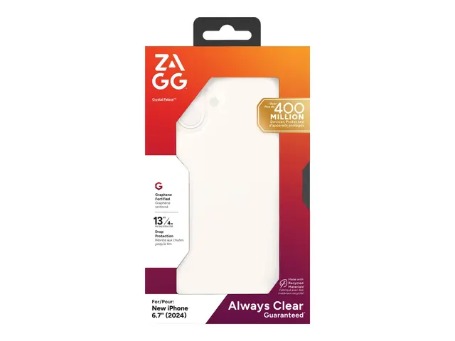 Zagg Crystal Palace - Baksidedeksel for mobiltelefon blank Apple i...