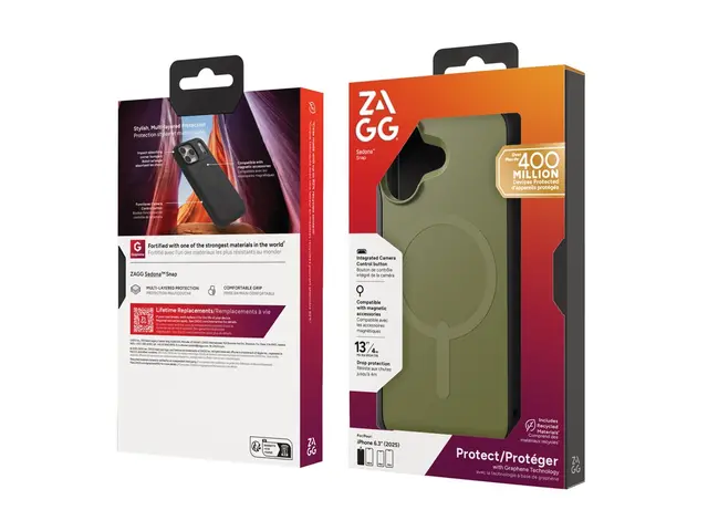 ZAGG Sedona Snap - Baksidedeksel for mobiltelefon MagSafe-samsvar ...