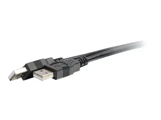 C2G 6.6ft USB Cable - USB A to USB A Cable USB 2.0 - Black - M/M - USB-kabel - USB (hann) til USB (hann) - USB 2.0 - 2 m - svart