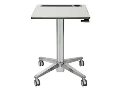 Ergotron LearnFit Short - Sitte-/st&#229;pult mobil - rektangul&#230;r - gr&#229;, s&#248;lv