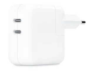 Apple - Str&#248;madapter - 35 watt - 2 utgangskontakter (24 pin USB-C)