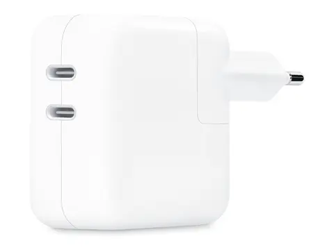 Apple - Str&#248;madapter - 35 watt 2 utgangskontakter (24 pin USB-C)