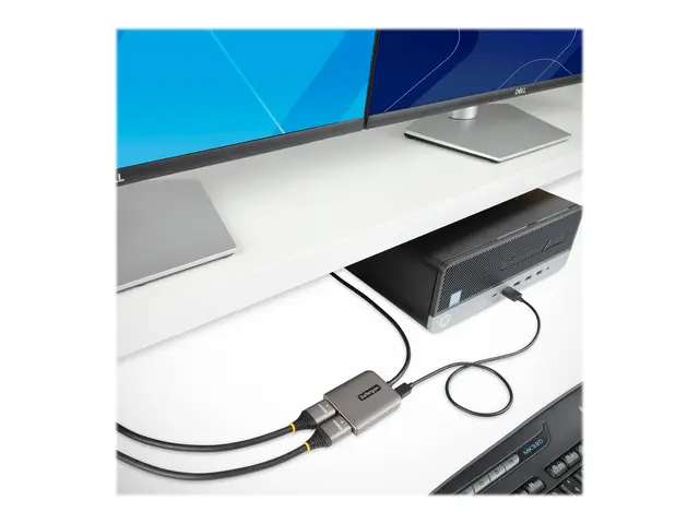 StarTech.com DP to Dual HDMI MST HUB, 4K 60Hz, DisplayPort Multi M...