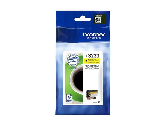 Brother LC3233Y - Mørkegul - original skriverpatron - for Brother DCP-J1100DW, MFC-J1300DW 